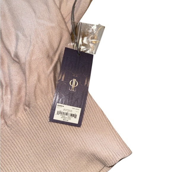 JLO Button-up Sleeve Light Pink Women's Top - Picture 3 of 7